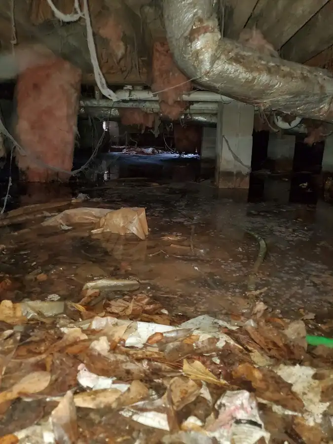 Crawl space flood assessment for Commercial Water Damage Restoration in Orting